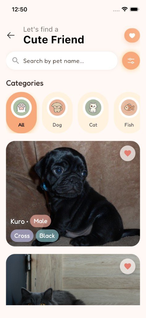 Pawsicle adoption discovery screen